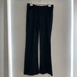 BEBE, Size 4, Low Rise Semi-Wide Ankle Dress Pants. Thick, Stretchy Material.